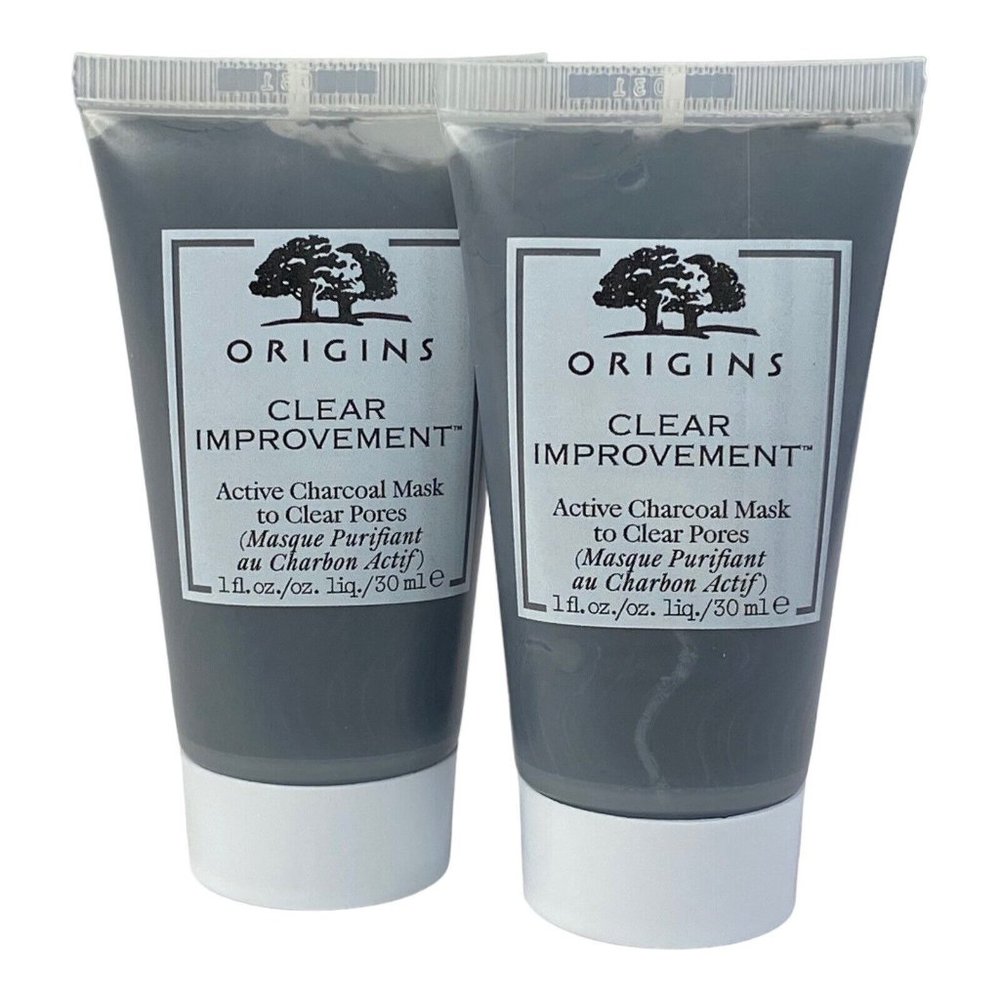 Origins Clear Improvement Active Charcoal Mask To Clear‎ Pores 2X 1.0oz. NWOB